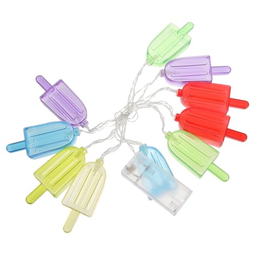 PartyKindom 1.5M LED Eiscreme Lichterkette Batteriebetriebene Dekoleuchte mit Leds für Schlafzimmer und Partys Sommerliche Dekoratives Licht für Kinderzimmer und Feste PartyKindom 1.5M LED Eiscreme Lichterkette Batteriebetriebene Dekoleuchte mit Leds für Schlafzimmer und Partys Sommerliche Dekoratives Licht für Kinderzimmer und Feste von PartyKindom