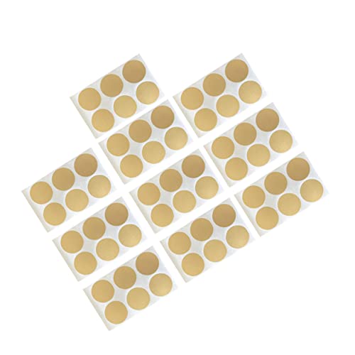 PartyKindom 10 Blatt Runde DIY Rubbelaufkleber Selbstklebend Goldene Kratzetiketten Geschenkverpackung Dekorationssticker für Party Mitgebsel Backwaren Süßigkeiten PartyKindom 10 Blatt Runde DIY Rubbelaufkleber Selbstklebend Goldene Kratzetiketten Geschenkverpackung Dekorationssticker für Party Mitgebsel Backwaren Süßigkeiten von PartyKindom