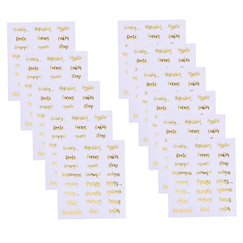 PartyKindom 10 Blatt Teiliges Ätherische Öl Flaschenetiketten Wasserfeste Ölresistente Aufkleber für DIY Duftlampen und Kosmetikbehälter Personalisierbare Buchstabenlabels Goldfarben PartyKindom 10 Blatt Teiliges Ätherische Öl Flaschenetiketten Wasserfeste Ölresistente Aufkleber für DIY Duftlampen und Kosmetikbehälter Personalisierbare Buchstabenlabels Goldfarben von PartyKindom