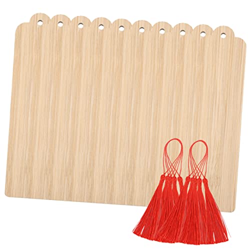 PartyKindom 10 Sätze Unlackierte Holz Lesezeichen Quaste Diy Blanko Seitenmarker aus Holz Bemalen Gravieren und Basteln Teiliges für Scrapbooking und Dekoration PartyKindom 10 Sätze Unlackierte Holz Lesezeichen Quaste Diy Blanko Seitenmarker aus Holz Bemalen Gravieren und Basteln Teiliges für Scrapbooking und Dekoration von PartyKindom
