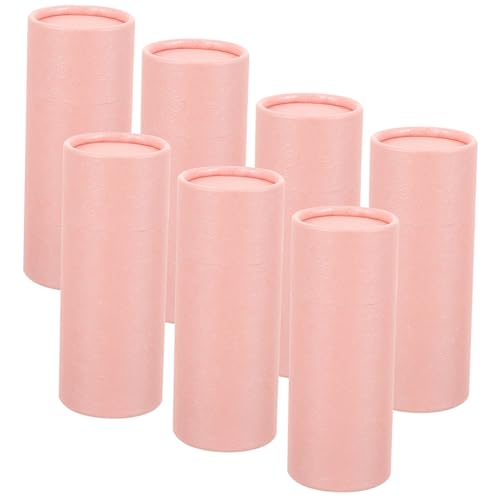 PartyKindom 10 Stück Ätherische Öl Verpackungsboxen aus Kraftpapier mit Deckel Multifunktionale Runde Aufbewahrungsboxen für Tee Duftöle und Kleine Gegenstände Stabile Geschenkverpackung von PartyKindom