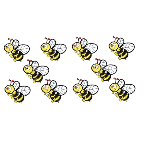 PartyKindom 10 Stück Bestickte Bienen Aufnäher zum Aufbügeln und Nähen Niedliche Cartoon Stoffflicken für Jeans Hüte Taschen Kleidung Dekoration Praktische Reparatur für Flecken PartyKindom 10 Stück Bestickte Bienen Aufnäher zum Aufbügeln und Nähen Niedliche Cartoon Stoffflicken für Jeans Hüte Taschen Kleidung Dekoration Praktische Reparatur für Flecken von PartyKindom