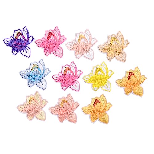 PartyKindom 10 Stück Blumenstickerei Patches Waschbare Applikationen zum Aufnähen für Kleidung Taschen und Hüte Dekorative Flicken für DIY Bastelarbeiten PartyKindom 10 Stück Blumenstickerei Patches Waschbare Applikationen zum Aufnähen für Kleidung Taschen und Hüte Dekorative Flicken für DIY Bastelarbeiten von PartyKindom