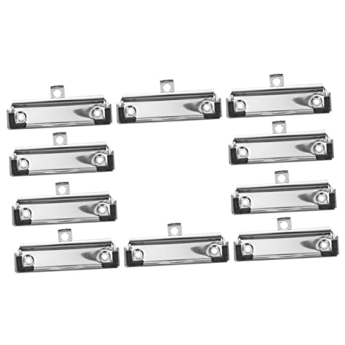 PartyKindom 10 Stück Briefpapier-clip Mit Schreibwaren Klemmbrett-clip Memo-clip Dokumentieren Jumbo Farbig Binderclip Clips Briefpapier Klemmbretter Datei Planke Gold Büro Klein Plastik von PartyKindom