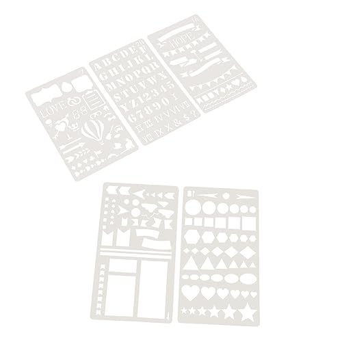 PartyKindom 10 Stück DIY Schablonen für Kreative Malerei Handlettering Mandala Design Wiederverwendbare Schablonen für Tagebuch Scrapbooking und Bastelprojekte von PartyKindom