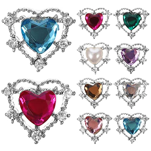 PartyKindom 10 Stück Glitzernde Nagel Kunst Strasssteine DIY Nagelschmuck für Kreative Nailart Herzform Patches für Nagelstudios und Zuhause Vielseitig Einsetzbar für Zufällige Farbe PartyKindom 10 Stück Glitzernde Nagel Kunst Strasssteine DIY Nagelschmuck für Kreative Nailart Herzform Patches für Nagelstudios und Zuhause Vielseitig Einsetzbar für Zufällige Farbe von PartyKindom