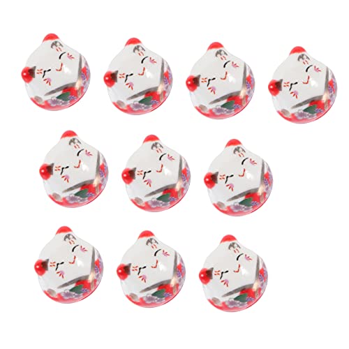 PartyKindom 10 Stück Glückliche Katze Herstellung Reichtumskatzenanhänger Anhänger Für Schmuck Klein Perlen Charme Thematisiert Schmuckperle Diy Schmuckzubehör Armbandperle Rot Keramik von PartyKindom