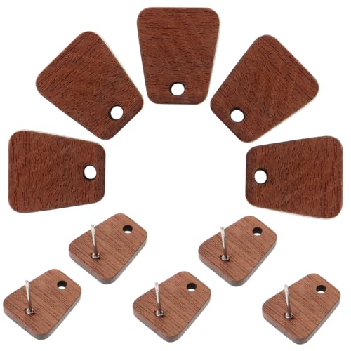 PartyKindom 10 Stück Holz Ohrstecker Rohlinge für Schmuckherstellung Kreative DIY Ohrringe Flache Kopf Design für Ohrringe mit Perlen und Accessoires von PartyKindom