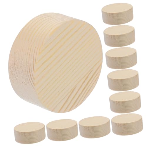 PartyKindom 10 Stück Holzchipmodellplatte Unvollendetes Handwerk Basteln Für Bastelset Für Kinderhandwerk Scheiben Planke Tafelaufsätze Diy Dekorative Accessoires Party Bambus von PartyKindom