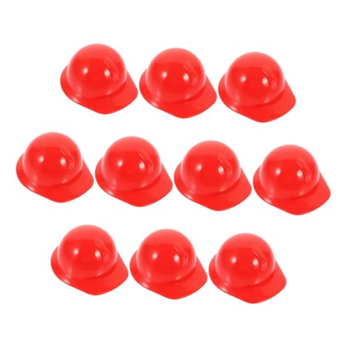 PartyKindom 10 Stück Mini-Bauhut Kind klein BAU von Schutzhelmen winzig Miniaturhelm Puppenhut Zubehör Miniatur-Bauhut Gefälligkeiten für die Baugeburtstagsfeier Plastik rot PartyKindom 10 Stück Mini-Bauhut Kind klein BAU von Schutzhelmen winzig Miniaturhelm Puppenhut Zubehör Miniatur-Bauhut Gefälligkeiten für die Baugeburtstagsfeier Plastik rot von PartyKindom