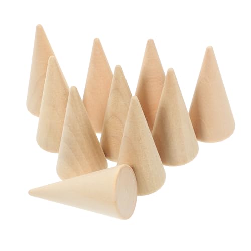 PartyKindom 10 Stück Ornamente Anzeigekegel Mit Nummer Weihnachtshandwerkskunst Formen Unbemalt Weihnachten Wursttüten Party Für Bastelkegel Miniaturfarbe Klein Hölzern PartyKindom 10 Stück Ornamente Anzeigekegel Mit Nummer Weihnachtshandwerkskunst Formen Unbemalt Weihnachten Wursttüten Party Für Bastelkegel Miniaturfarbe Klein Hölzern von PartyKindom