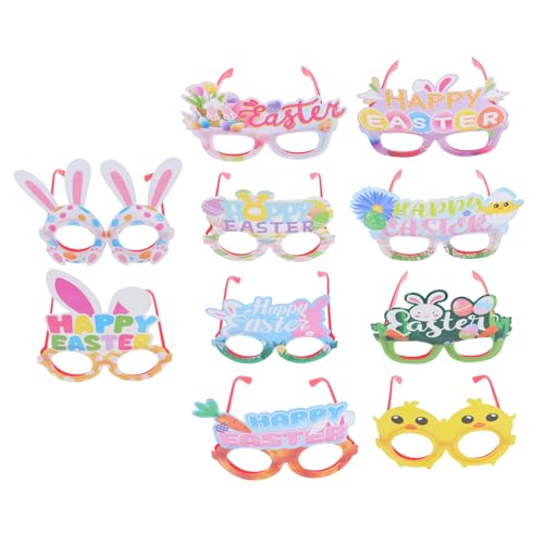 PartyKindom 10 Stück Osterdeko-Gläser Brillenfoto Stütze tragen lustig Karikatur karneval brille partybrille Party Brille Kinderfest Brille brillen für die osterparty Abs PartyKindom 10 Stück Osterdeko-Gläser Brillenfoto Stütze tragen lustig Karikatur karneval brille partybrille Party Brille Kinderfest Brille brillen für die osterparty Abs von PartyKindom