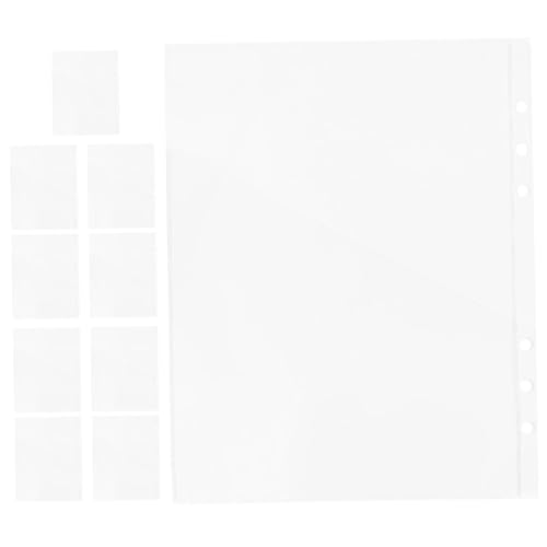 PartyKindom 10 Stück PVC Transparente Schräg Zulaufende Aufbewahrungsbeutel Teiliges für Hefter Seitenhüllen Vielseitige Dokumententaschen für Quittungen Karten und Notizen Portable Organizer von PartyKindom