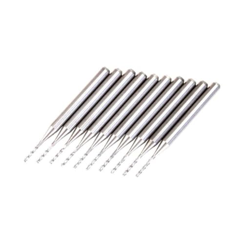 PartyKindom 10 Stück Pcb Hartmetall Bohrer Durchmesser Teiliges aus Langlebiger Wolframcarbidlegierung Silberfarbene Präzisionsbohrer für Leiterplatten Cnc Kunststoff Kupfer und PartyKindom 10 Stück Pcb Hartmetall Bohrer Durchmesser Teiliges aus Langlebiger Wolframcarbidlegierung Silberfarbene Präzisionsbohrer für Leiterplatten Cnc Kunststoff Kupfer und von PartyKindom