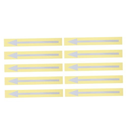 PartyKindom 10 Stück Reflektierender Pfeilaufkleber Outdoor -pfeilrichtungsschilder Selbstklebende Bodenaufkleber Pfeilaufkleber Für Wände Wasserdichte Richtungspfeilaufkleber Silber Pvc PartyKindom 10 Stück Reflektierender Pfeilaufkleber Outdoor -pfeilrichtungsschilder Selbstklebende Bodenaufkleber Pfeilaufkleber Für Wände Wasserdichte Richtungspfeilaufkleber Silber Pvc von PartyKindom