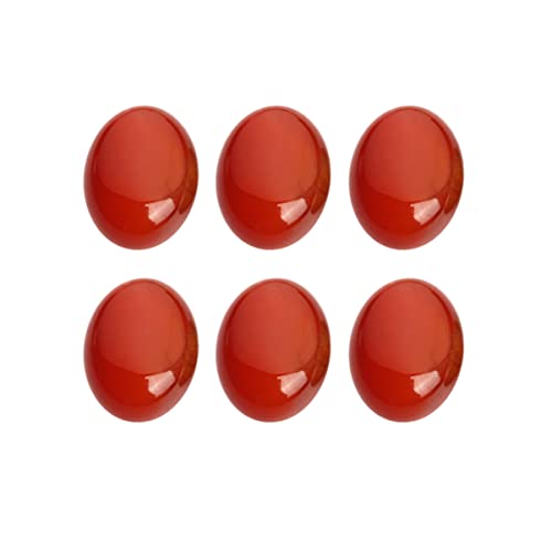 PartyKindom 10 Stück Rote Oval Patches für DIY Schmuckgestaltung Edle Steine für Einzigartige Schmuckaccessoires und Kreative Bastelprojekte von PartyKindom