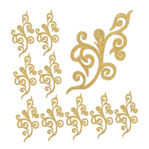 PartyKindom 10 Stück Rückenkleber Besatzband Goldfarbene Bestickte Applikation Blumen Stickerei Flicken Dekorative Aufkleber Goldene Spitzenapplikation Spitzenband Silberne Applikation PartyKindom 10 Stück Rückenkleber Besatzband Goldfarbene Bestickte Applikation Blumen Stickerei Flicken Dekorative Aufkleber Goldene Spitzenapplikation Spitzenband Silberne Applikation von PartyKindom