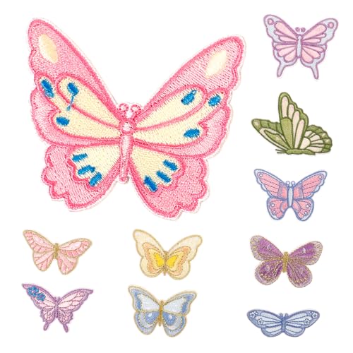 PartyKindom 10 Stück Schmetterlingsaufnäher Selbstklebende Stickerei Patches für DIY Dekoration Kleidung Taschen und Mehr und Vielseitig Einsetzbar PartyKindom 10 Stück Schmetterlingsaufnäher Selbstklebende Stickerei Patches für DIY Dekoration Kleidung Taschen und Mehr und Vielseitig Einsetzbar von PartyKindom