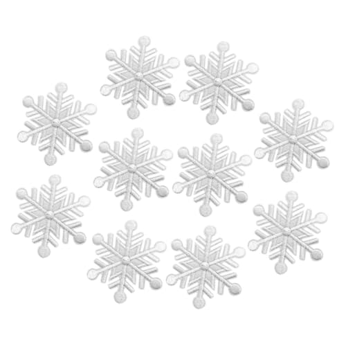 PartyKindom 10 Stück Schneeflocken Aufnäher Bestickte Applikationen Bügelflicken für Kleidung DIY Reparatur Lochfüllung Geeignet für Jacken Rucksäcke Taschen und Hüte Weihnachten PartyKindom 10 Stück Schneeflocken Aufnäher Bestickte Applikationen Bügelflicken für Kleidung DIY Reparatur Lochfüllung Geeignet für Jacken Rucksäcke Taschen und Hüte Weihnachten von PartyKindom