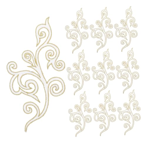 PartyKindom 10 Stück Selbstklebende Stickblume Kleidung Stickerei Party Dekoration Patch Applikationen Runder Goldfleck Schmücken Gestickte Anwendung Golden Blumen- Runder Aufnäher Weiß Nylon PartyKindom 10 Stück Selbstklebende Stickblume Kleidung Stickerei Party Dekoration Patch Applikationen Runder Goldfleck Schmücken Gestickte Anwendung Golden Blumen- Runder Aufnäher Weiß Nylon von PartyKindom