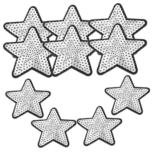 PartyKindom 10 Stück Stern Aufnäher mit Pailletten zum Aufbügeln Langlebige DIY Applikationen für Kleidung Rucksäcke Jeans Jacken Selbstklebend Leicht und Kompakt Vielseitig Einsetzbar PartyKindom 10 Stück Stern Aufnäher mit Pailletten zum Aufbügeln Langlebige DIY Applikationen für Kleidung Rucksäcke Jeans Jacken Selbstklebend Leicht und Kompakt Vielseitig Einsetzbar von PartyKindom