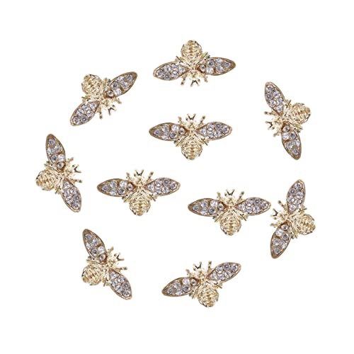 PartyKindom 10 Stück Teiliges Bienen Nagelcharms aus Legierung Retro Nail Art Schmuck Langlebige DIY Nageldekoration für Natürliche und Künstliche Nägel Professionell und Persönlich Geeignet PartyKindom 10 Stück Teiliges Bienen Nagelcharms aus Legierung Retro Nail Art Schmuck Langlebige DIY Nageldekoration für Natürliche und Künstliche Nägel Professionell und Persönlich Geeignet von PartyKindom