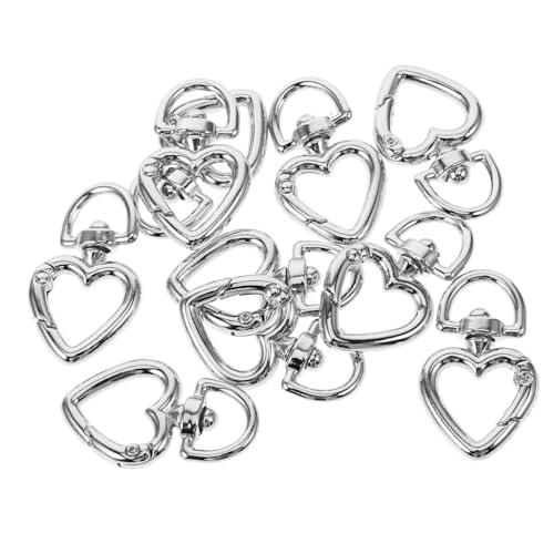 PartyKindom 10 Stück Teiliges D Förmige Metall Karabiner mit Federverschluss Silberne Schlüsselringe für DIY Schmuck Taschenzubehör Starke Federklammern Korrosionsbeständig und Vielseitig für PartyKindom 10 Stück Teiliges D Förmige Metall Karabiner mit Federverschluss Silberne Schlüsselringe für DIY Schmuck Taschenzubehör Starke Federklammern Korrosionsbeständig und Vielseitig für von PartyKindom