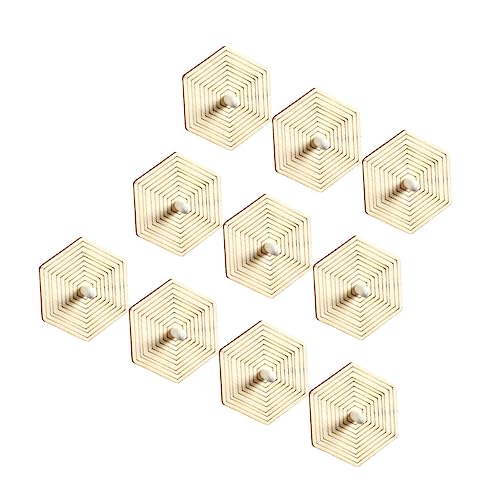 PartyKindom 10 Stück Teiliges DIY Holzspielzeug Unvollendete Gyroskop Spielzeuge für Malen Fördert Feinmotorik und Hand Augen Koordination Hexagon Design Hochwertigem Holz PartyKindom 10 Stück Teiliges DIY Holzspielzeug Unvollendete Gyroskop Spielzeuge für Malen Fördert Feinmotorik und Hand Augen Koordination Hexagon Design Hochwertigem Holz von PartyKindom