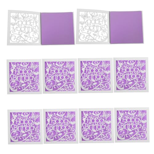 PartyKindom 10 Stück Teiliges Geburtstagskarten mit Europäischem Schmetterlings Feen-design Filigrane Papier-klappkarten für Mädchen Frauen Vielseitige Grußkarten für Feierlichkeiten und PartyKindom 10 Stück Teiliges Geburtstagskarten mit Europäischem Schmetterlings Feen-design Filigrane Papier-klappkarten für Mädchen Frauen Vielseitige Grußkarten für Feierlichkeiten und von PartyKindom