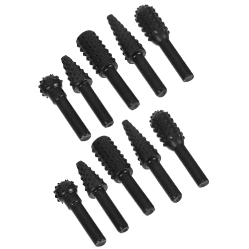 PartyKindom 10 Stück Teiliges Holzschnitzerei Fräser Set für Holzbearbeitung Präzise Gravur und Formwerkzeuge Langlebig und Tragbar für DIY Projekte und Handwerk von PartyKindom