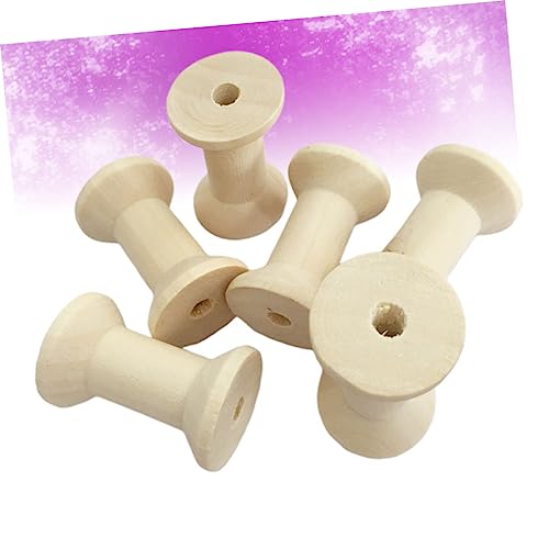PartyKindom 10 Stück Teiliges Holzspulen Leere Stundenglasförmige Garnwickler aus Robustem Holz Vielseitig Einsetzbar für Faden Schnur Draht DIY Bastelprojekte Naturbelassen Bemalen Geeignet PartyKindom 10 Stück Teiliges Holzspulen Leere Stundenglasförmige Garnwickler aus Robustem Holz Vielseitig Einsetzbar für Faden Schnur Draht DIY Bastelprojekte Naturbelassen Bemalen Geeignet von PartyKindom