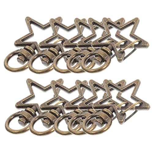 PartyKindom 10 Stück Teiliges Karabinerhaken mit Ringen Drehbare Schlüsselanhänger Zinklegierung für DIY Bastelprojekte Lanyards und Zubehör PartyKindom 10 Stück Teiliges Karabinerhaken mit Ringen Drehbare Schlüsselanhänger Zinklegierung für DIY Bastelprojekte Lanyards und Zubehör von PartyKindom