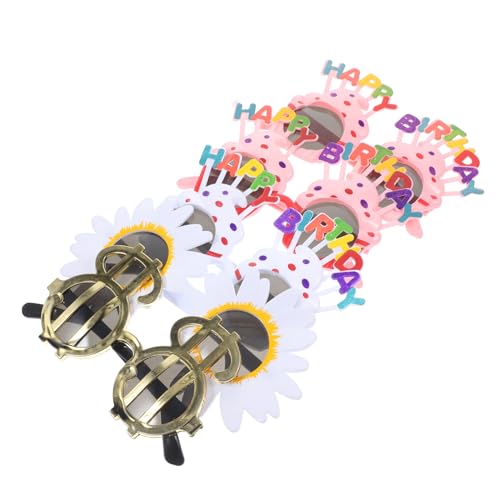 PartyKindom 10 Stück Teiliges Kreative Geburtstagsbrillen aus Hochwertigem Kunststoff Stilvolle Partyaccessoires für Damen und Herren Bunte Festival und Urlaubsbrillen für Feier und von PartyKindom