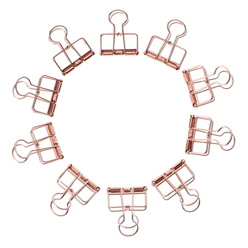 PartyKindom 10 Stück Teiliges Metall Binder Clips Kreative Büroklammern für Dokumente Praktische und Langlebige Clips für Büro und Zuhause Roségold zur Organisation von Unterlagen PartyKindom 10 Stück Teiliges Metall Binder Clips Kreative Büroklammern für Dokumente Praktische und Langlebige Clips für Büro und Zuhause Roségold zur Organisation von Unterlagen von PartyKindom