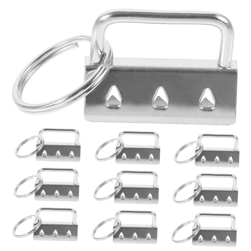 PartyKindom 10 Stück Teiliges Metall Schlüsselring Klammern Robust DIY Handtaschen Zubehör für Gürtel Koffer Riemen Langlebige Webbandverschlüsse für Bastelbedarf von PartyKindom