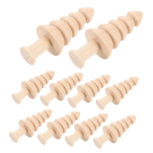 PartyKindom 10 Stück Teiliges Mini Holz Weihnachtsbäume Unbehandelte DIY Holzdeko Flache Oberfläche zum Bemalen Kleine Tannenbäume für Tischdekoration Weihnachtsfeier Bastelprojekte PartyKindom 10 Stück Teiliges Mini Holz Weihnachtsbäume Unbehandelte DIY Holzdeko Flache Oberfläche zum Bemalen Kleine Tannenbäume für Tischdekoration Weihnachtsfeier Bastelprojekte von PartyKindom