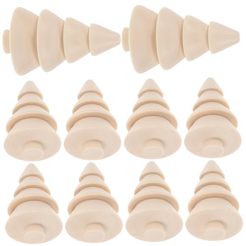 PartyKindom 10 Stück Teiliges Naturbelassene Holz Weihnachtsbaumfiguren zum Bemalen Glatte Oberfläche Langlebig DIY Bastelset für Weihnachtsdeko Kreative Holz Tannenbaum Miniaturen für PartyKindom 10 Stück Teiliges Naturbelassene Holz Weihnachtsbaumfiguren zum Bemalen Glatte Oberfläche Langlebig DIY Bastelset für Weihnachtsdeko Kreative Holz Tannenbaum Miniaturen für von PartyKindom