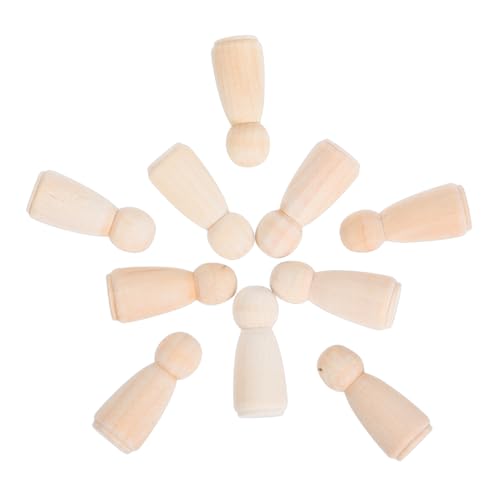 PartyKindom 10 Stück Teiliges Naturholz Puppen zum Bemalen DIY Holzfiguren Menschen für Basteln Hochzeitstorten Deko Kinderhandwerk Natürliche Holzfamilie Ornamente PartyKindom 10 Stück Teiliges Naturholz Puppen zum Bemalen DIY Holzfiguren Menschen für Basteln Hochzeitstorten Deko Kinderhandwerk Natürliche Holzfamilie Ornamente von PartyKindom