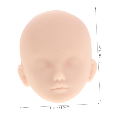 PartyKindom 10 Stück Teiliges Puppenköpfe zum Schminken ohne Augenhöhlen Realistische Übungsköpfe für Makeup Artists Glatte Oberfläche Vielseitig für DIY Puppen Kunstprojekte von PartyKindom