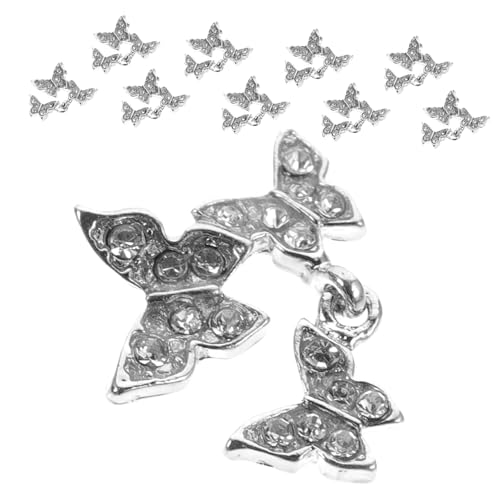 PartyKindom 10 Stück Teiliges Schmetterling Nail Charms aus Leichtem Strasssteinen Dekorative Nail Art Studs für Damen für DIY Maniküre bei Arbeit Schule Party Urlaub PartyKindom 10 Stück Teiliges Schmetterling Nail Charms aus Leichtem Strasssteinen Dekorative Nail Art Studs für Damen für DIY Maniküre bei Arbeit Schule Party Urlaub von PartyKindom