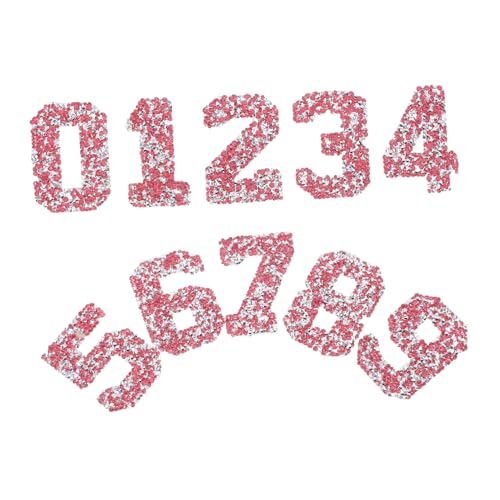 PartyKindom 10 Stück Teiliges Set Strass Zahlen Patches zum Aufbügeln Funkelnde Diy Applikationen für Kleidung Taschen Hüte Einfache und Schnelle Anbringung Langlebige Glitzersteine für PartyKindom 10 Stück Teiliges Set Strass Zahlen Patches zum Aufbügeln Funkelnde Diy Applikationen für Kleidung Taschen Hüte Einfache und Schnelle Anbringung Langlebige Glitzersteine für von PartyKindom