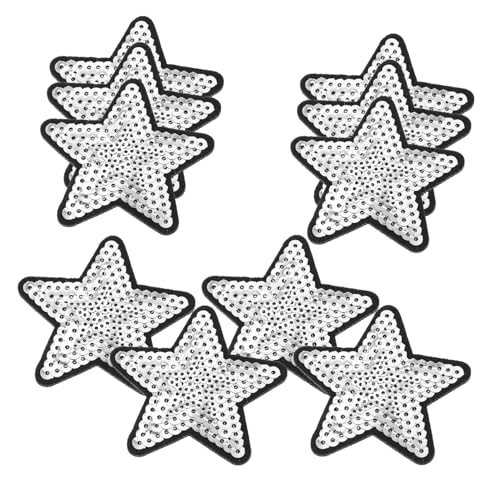PartyKindom 10 Stück Teiliges Stern Aufbügler Pailletten Patches zum Aufbügeln Kleine Bestickte Applikationen DIY Kleidung Reparatur und Dekoration Selbstklebend für Jacken Taschen Rucksäcke PartyKindom 10 Stück Teiliges Stern Aufbügler Pailletten Patches zum Aufbügeln Kleine Bestickte Applikationen DIY Kleidung Reparatur und Dekoration Selbstklebend für Jacken Taschen Rucksäcke von PartyKindom