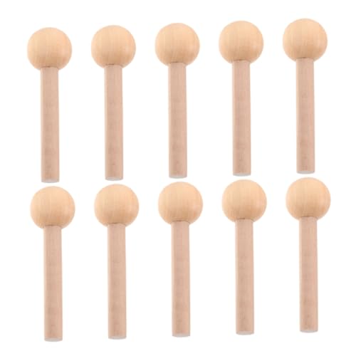 PartyKindom 10 Stück Teiliges Unbehandelte Holzstäbe Buchenholz Rundstab Sicheres Design für Lochwand Diy Handwerk und Modellbau Zubehör PartyKindom 10 Stück Teiliges Unbehandelte Holzstäbe Buchenholz Rundstab Sicheres Design für Lochwand Diy Handwerk und Modellbau Zubehör von PartyKindom