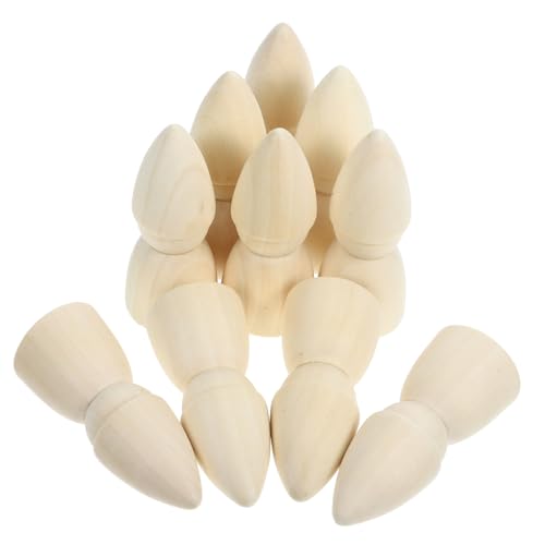 PartyKindom 10 Stück Teiliges Unbemalte Holz peg puppen zum Bemalen DIY Bastelset für Kreative Holzfiguren Handarbeit Dekoration Natürliche Holzfarben PartyKindom 10 Stück Teiliges Unbemalte Holz peg puppen zum Bemalen DIY Bastelset für Kreative Holzfiguren Handarbeit Dekoration Natürliche Holzfarben von PartyKindom