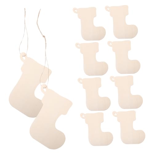 PartyKindom 10 Stück Teiliges Unbemalter Holzanhänger für Weihnachtsdeko Naturbelassene DIY Holzplatten Leicht und Formstabil zum Bemalen und Basteln als Christbaumschmuck oder PartyKindom 10 Stück Teiliges Unbemalter Holzanhänger für Weihnachtsdeko Naturbelassene DIY Holzplatten Leicht und Formstabil zum Bemalen und Basteln als Christbaumschmuck oder von PartyKindom