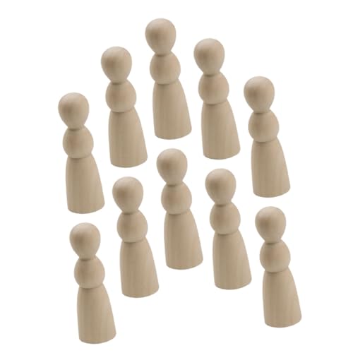 PartyKindom 10 Stück Teiliges Unvollendete Holzpuppen für DIY Malerei Miniatur Holzfiguren für Kunsthandwerk und Dekoration PartyKindom 10 Stück Teiliges Unvollendete Holzpuppen für DIY Malerei Miniatur Holzfiguren für Kunsthandwerk und Dekoration von PartyKindom