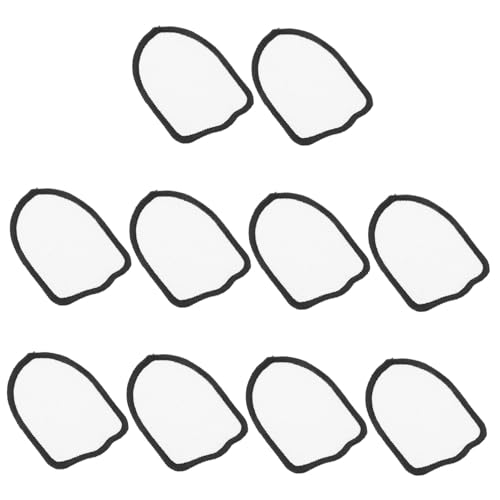PartyKindom 10 Stück Thermotransferdruck Stickerei Stück Hat Jacken Patches Stickpatches Für Jeans Applikationen Süße Aufbügler Bügelflicken Für Hüte Patch Maker Weißes Polyester von PartyKindom