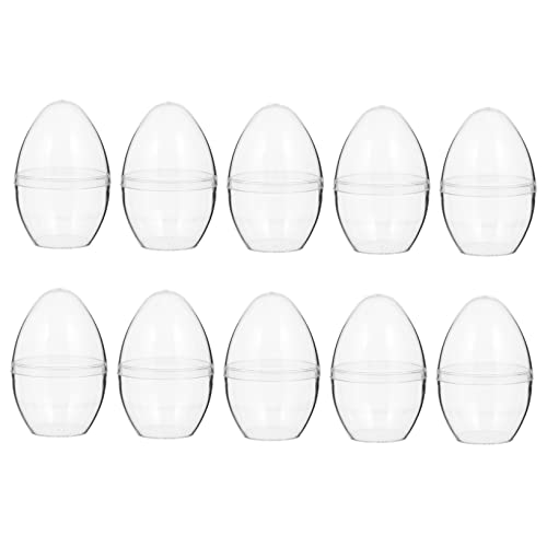 PartyKindom 10 Stück Transparente Eierbällchen Ornament Weihnachten Kugel Hochzeit basteln klares Ei große befüllbare ostereier befüllbare Ostereier klar füllbare ostern Ostereierfüller PartyKindom 10 Stück Transparente Eierbällchen Ornament Weihnachten Kugel Hochzeit basteln klares Ei große befüllbare ostereier befüllbare Ostereier klar füllbare ostern Ostereierfüller von PartyKindom