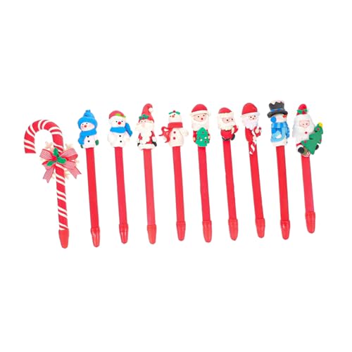PartyKindom 10 Stück Weihnachts Polymer Kugelschreiber mit Glatter Tinte Niedliches Cartoon Design Schreibwaren für Schüler Weihnachtliche Geschenke für Freunde PartyKindom 10 Stück Weihnachts Polymer Kugelschreiber mit Glatter Tinte Niedliches Cartoon Design Schreibwaren für Schüler Weihnachtliche Geschenke für Freunde von PartyKindom