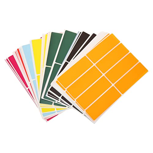 PartyKindom 100 Blatt Bunte Selbstklebende Klassifizierungsaufkleber Leere Beschriftungslabel für Büro und Haushalt Markieren und Organisieren von Gegenständen Zufällige Farbe Zufällige Farbe von PartyKindom
